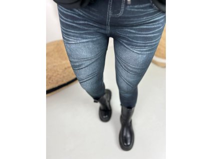 Termo legíny vzhled Jeans