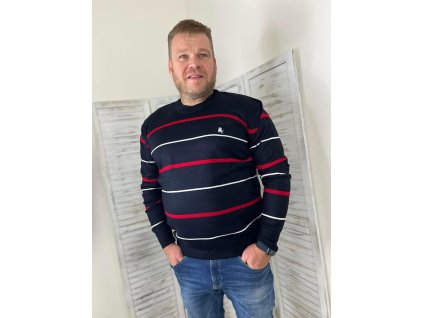 Pánský svetr STRIP - tenký pruh