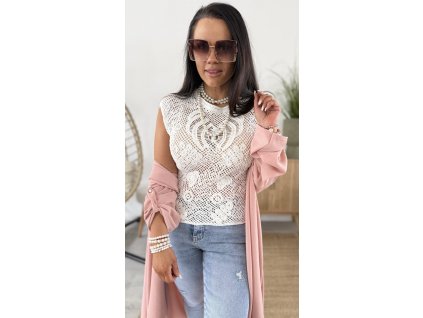 Háčkovaný top SELENA