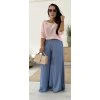 Široké kalhoty Label - odlehčený denim