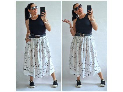 Sukně s potiskem LUX