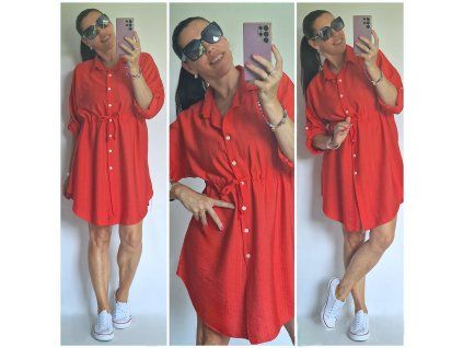 Košilové šaty krátké