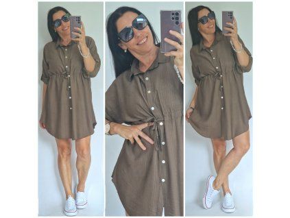Košilové šaty krátké