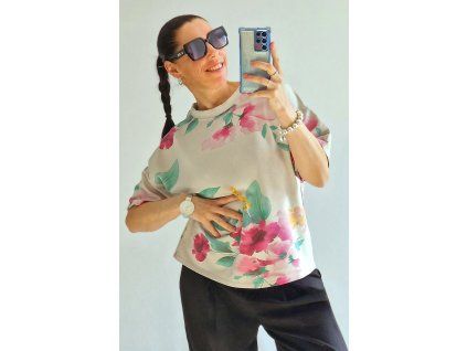 Triko květ LUX