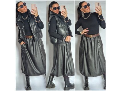 Koženková sukně