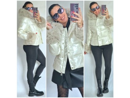 Zimní bunda s kožíškem