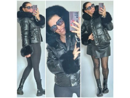 Zimní bunda s kožíškem