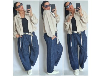 Balonové džíny s páskem