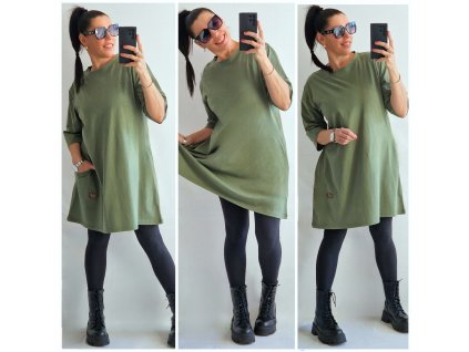 Šaty klasic s kapsami