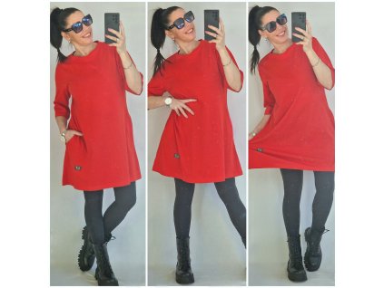 Šaty klasic s kapsami