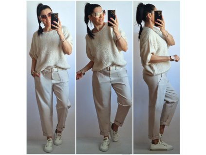 Jarni kalhoty s páskem