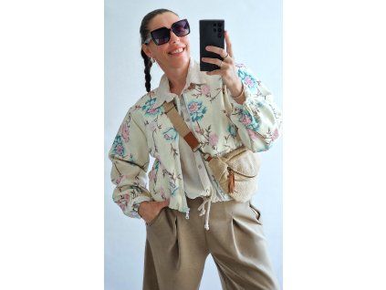 Kabátek bombr KVĚT