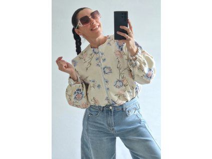 Kabátek bombr KVĚT