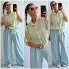 Máslové široké kalhoty FASHION