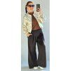 Máslové široké kalhoty FASHION