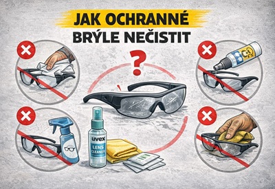 Jak ochranné brýle nečistit