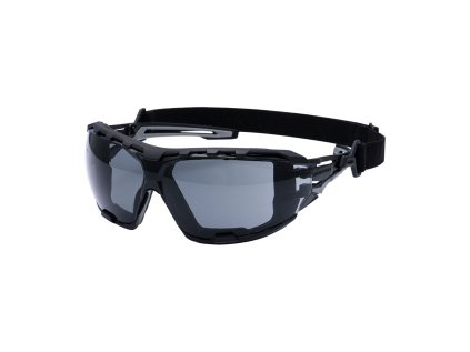 PR02 Kouřové ochranné brýle Portwest Anthracite Wraparound Plus