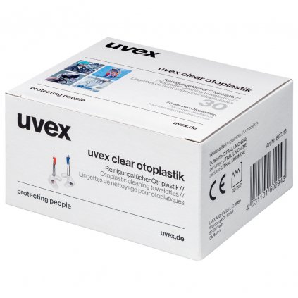 Čistící ubrousky uvex clear otoplastik - 30 kusů