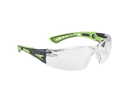 Ochranné pracovní brýle Bollé RUSH+ čiré - zelené