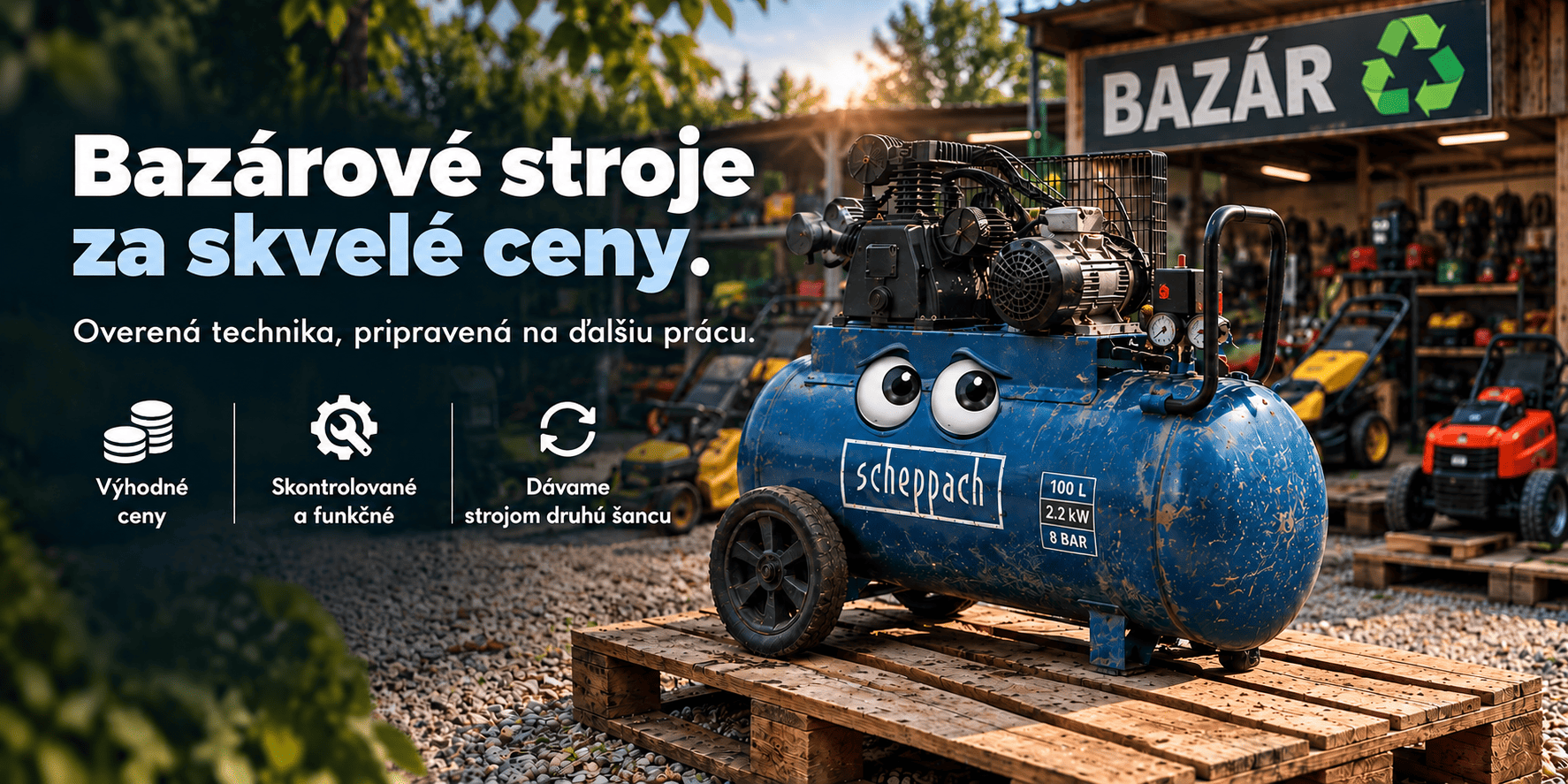 Bazárové stroje a náhradné diely