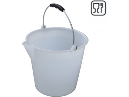 Vedro s výlevkou biele 12l 6113