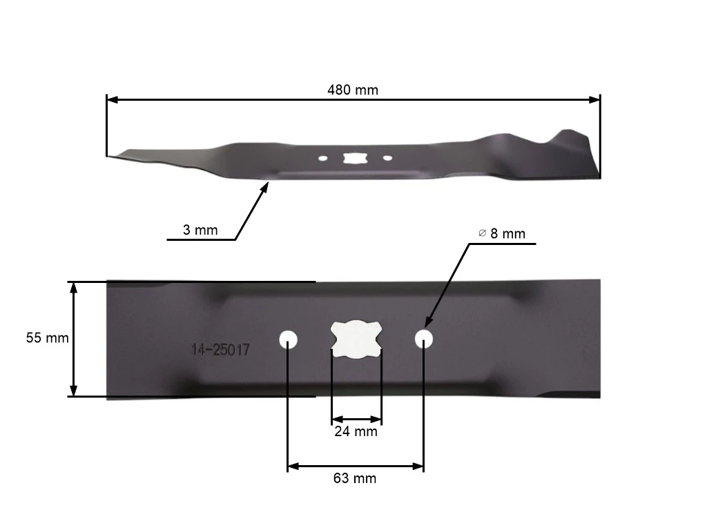 ND MTD - nôž mulčovací 48 cm OEM-742-0739