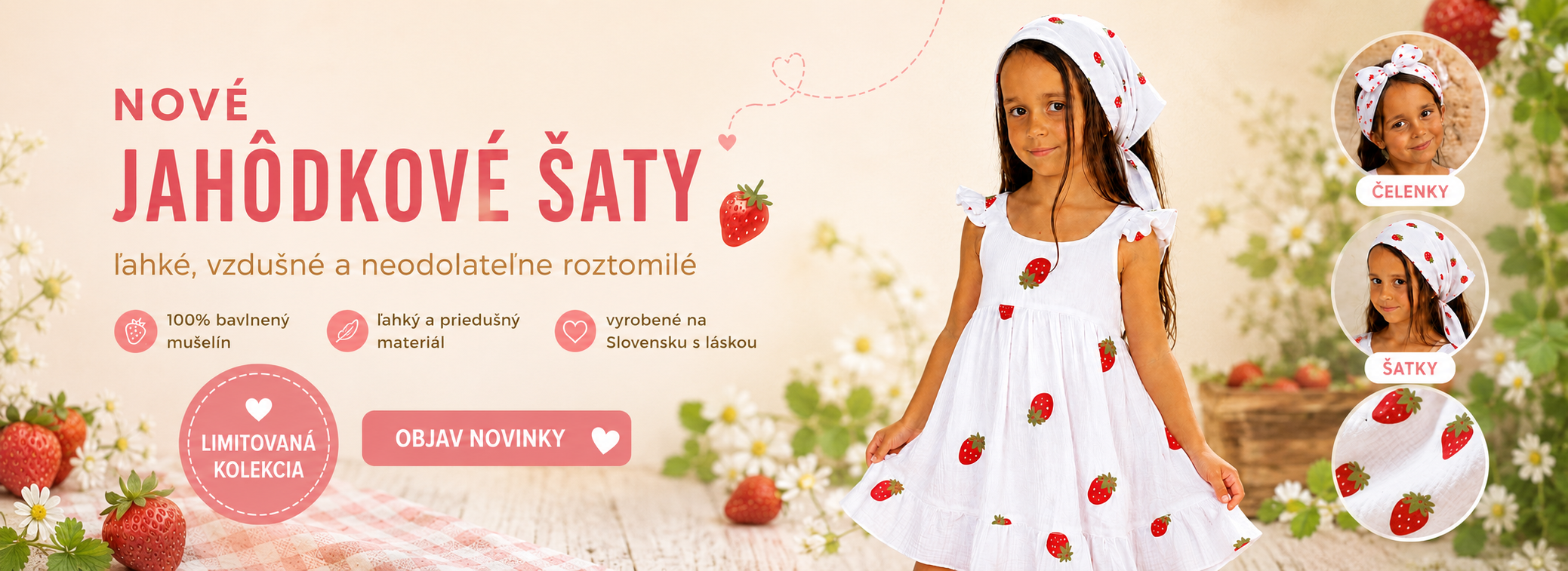 Jahôdkové šaty