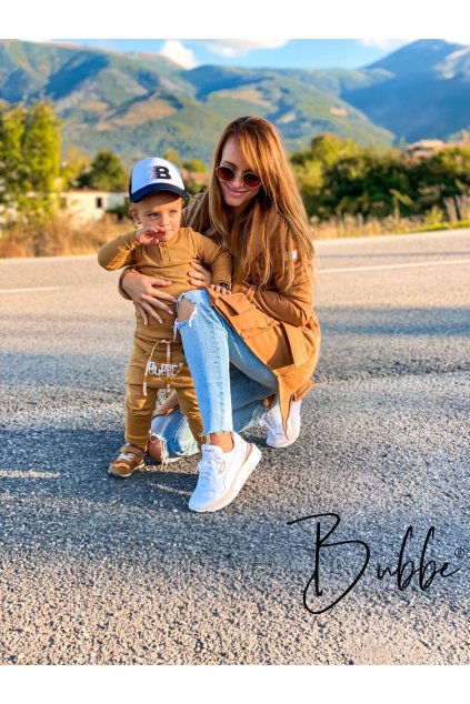 Dámsky Luxury zateplený karamel kabát