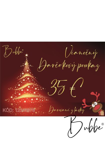 Vianočný darčekový poukaz 35 €