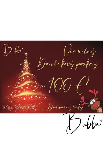 Vianočný darčekový poukaz 100 €