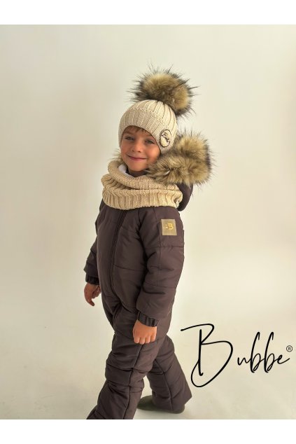 Čokoládový zimný overal