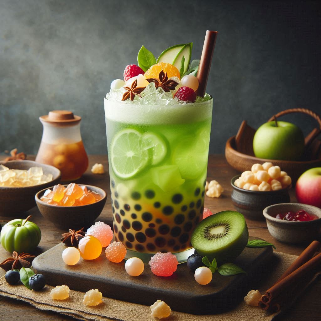 Recept na Ovocný bubble tea