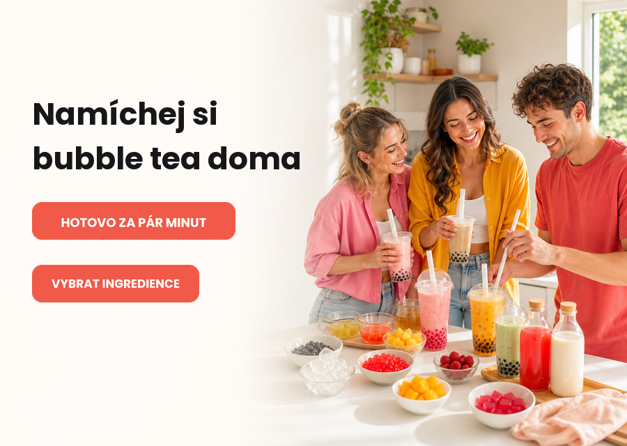 Namíchej si vlastní bubble tea doma - hotovo za pár minut.