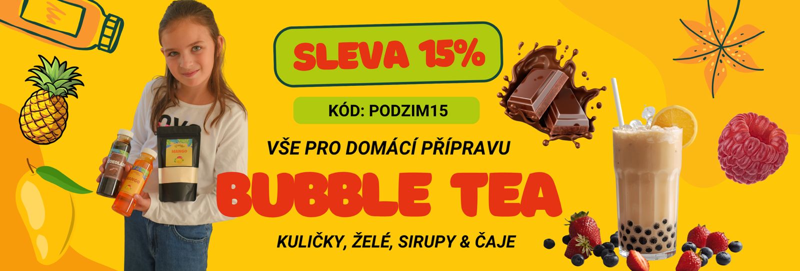 Vše pro domácí výrobu Bubble Tea