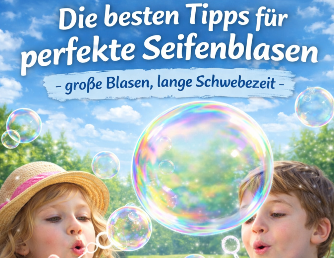 Die besten Tipps für perfekte Seifenblasen