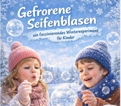 ❄️ Gefrorene Seifenblasen – ein faszinierendes Winterexperiment für Kinder