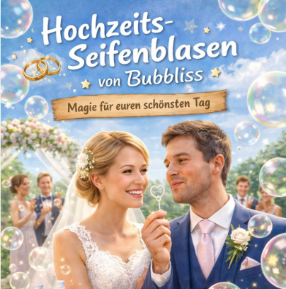 💍 Hochzeits-Seifenblasen von Bubbliss – Magie für euren schönsten Tag