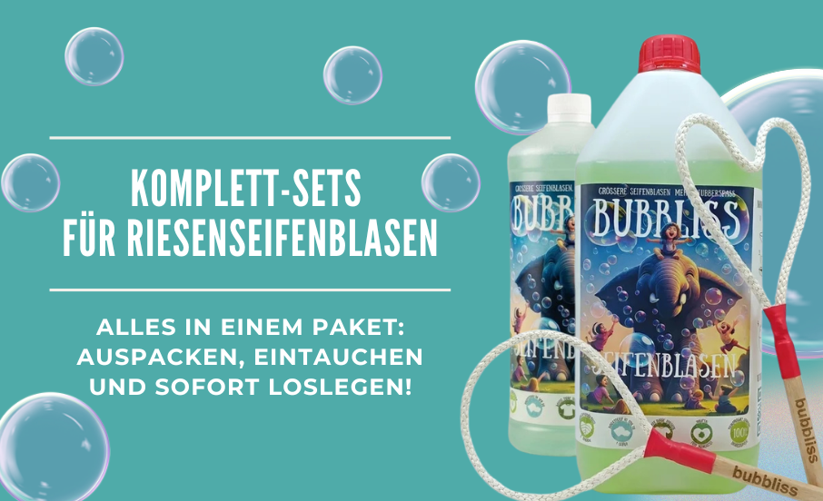Komplett-Sets für Riesenseifenblasen