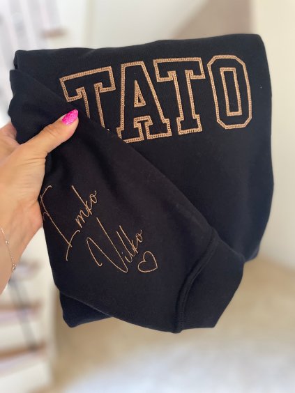 TATO mikina čierno - hnedá