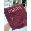 Dámska mikina Maroon floral Mama sweatshirt