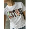 Dámske tričko LOVE sequins