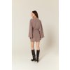 BUBELO, DAMSKA NARZUTKA KIMONO / SUKIENKA Z MIESZANKI WISKOZY I LNU – KOLOR LILAC GREY