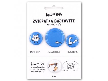 Odznaky Zvieratká bájkovité