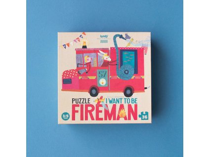 Puzzle - I want to be..fireman/Chcem byť hasič