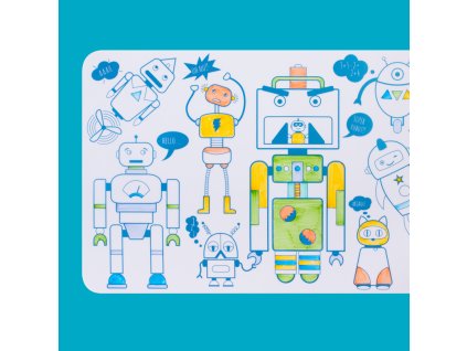 Silikónová podložka na maľovanie Mini - Roboti