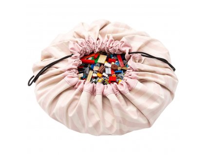 Play&Go Noomad original vak na hračky Pink Stripes