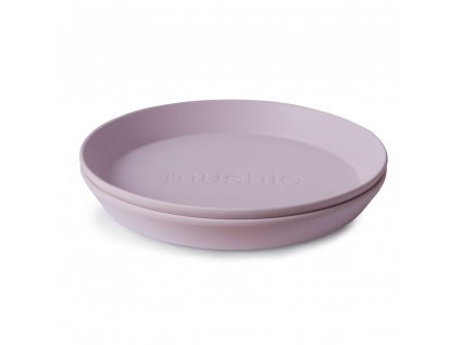 MUSHIE okrúhly tanier 2ks - Soft Lilac