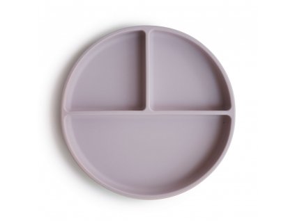 MUSHIE silikónový tanier s prísavkou - Soft Lilac