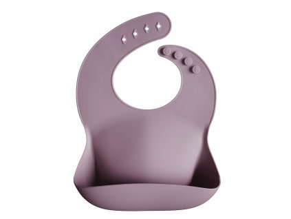 MUSHIE silikónový podbradník - Pale Mauve