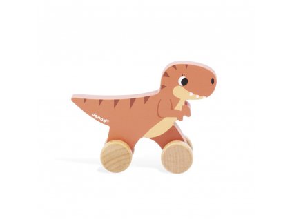 Drevené autíčko - Dinosaurus T-Rex